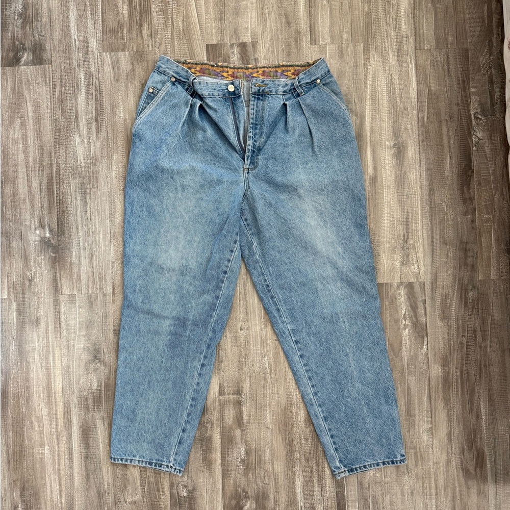 Vintage Blue Jeans w Pleats